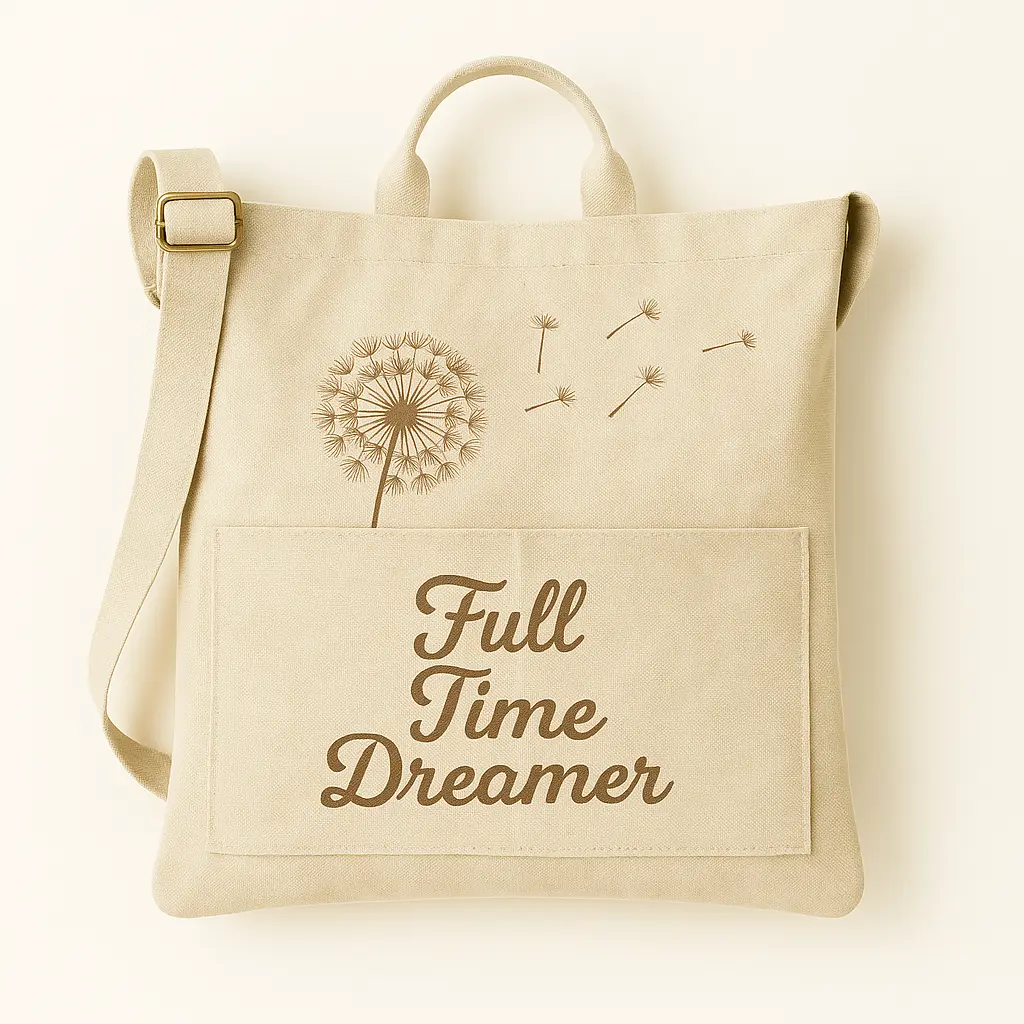 Special Tote Bag Full Time Dreamer - Beige