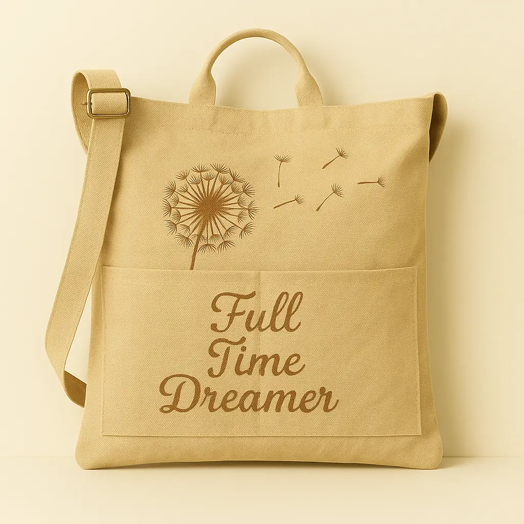 Special Tote Bag Full Time Dreamer - Straw