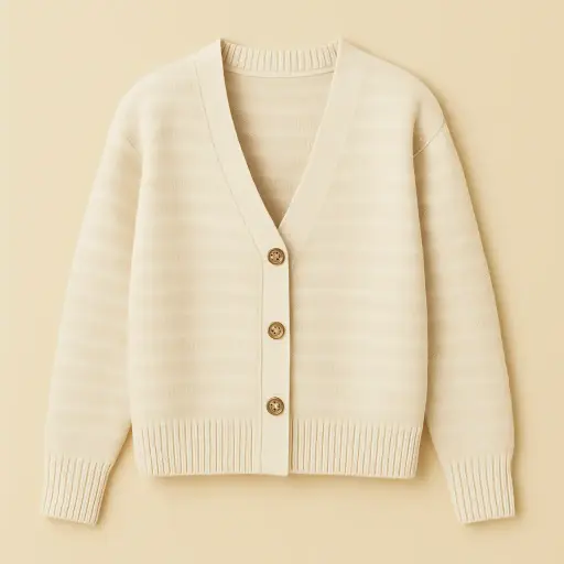 Soulhouette Rhythm Stripe Cardigan - Cream