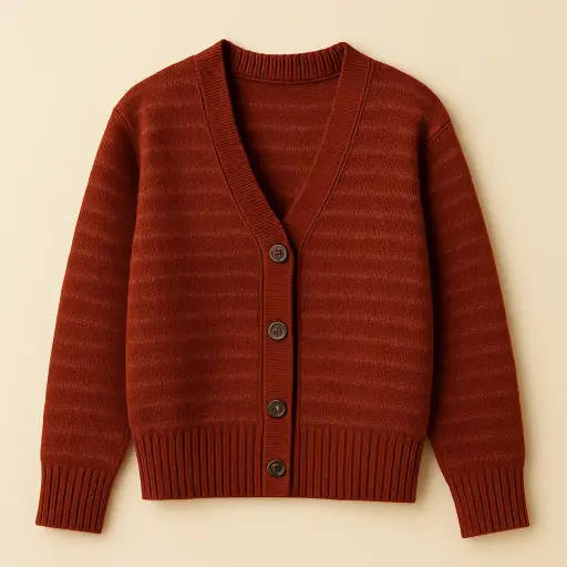 Soulhouette Rhythm Stripe Cardigan - Red
