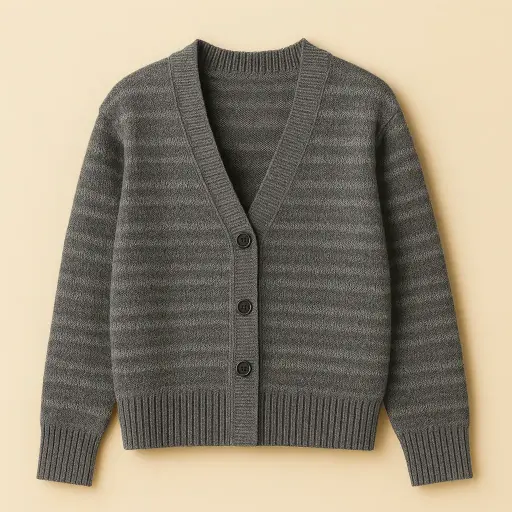 Soulhouette Rhythm Stripe Cardigan - Grey