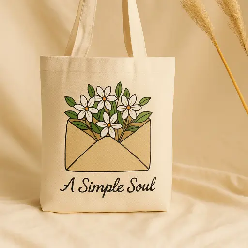 Simple Tote Bag - Jasmine